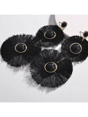 Round Fringe Earrings